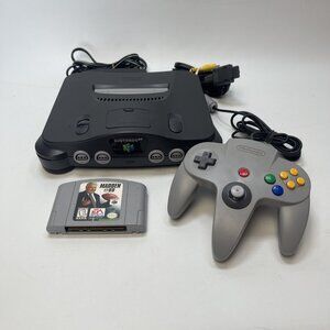 Vintage Nintendo N64 Bundle W/ Cords + Controller + Game Tested / Working